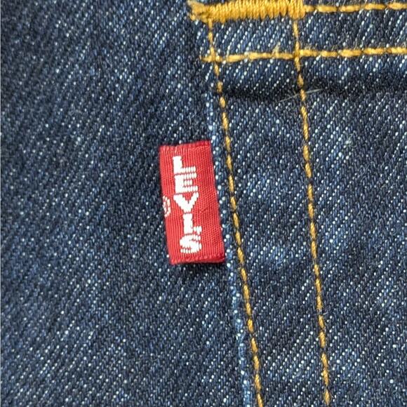 Levi's Premium XL Straight 27 Dark Wash Wide Leg '90s Skater Aesthetic Denim - Picture 3 of 13